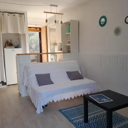 Апартаменты Studio Cabine Avec Jardin Presqu'ile De Giens